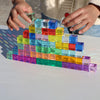 10/20pcs High Transparency Acrylic Stacked Block Children's Montessori Sensory Toy Open Game Semi Transparent Rectangular Cube