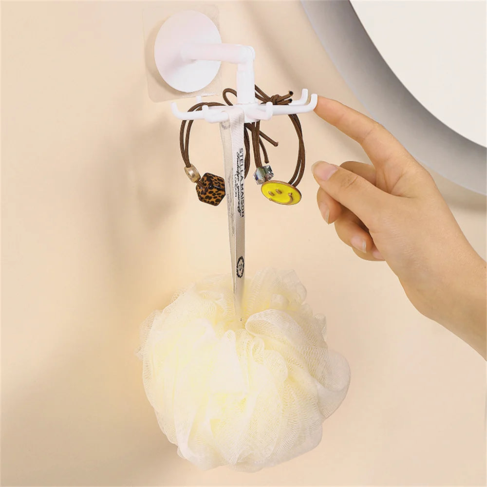 1PC Kitchen Hook Multi-Purpose Hooks 360 Degrees Rotated Rotatable Rack For Organizer And Storage Spoon Hanger Accessories