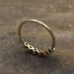 Load image into Gallery viewer, Huitan Minimalist Gold Color Wedding Rings for Women Paved Dazzling Crystal CZ Stone Simple and Elegant Rings New Trendy Jewelry

