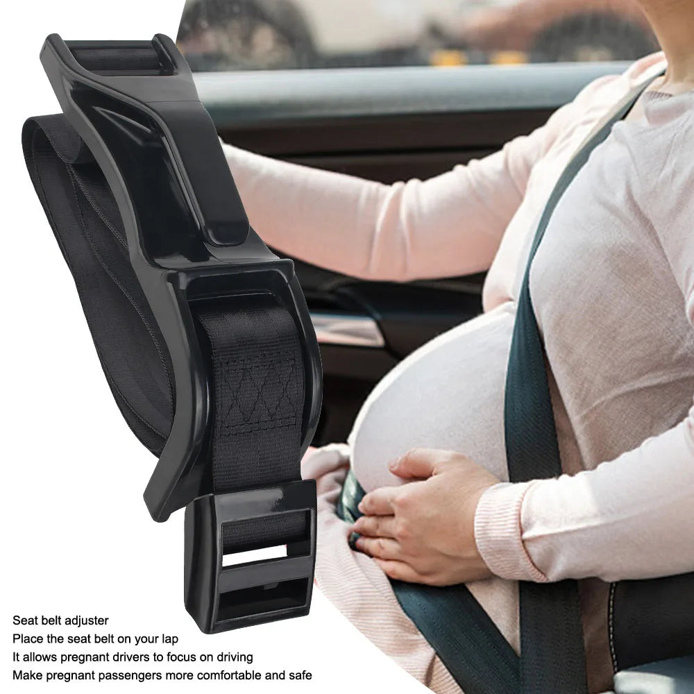 Woman Driving Seat Belt Adjuster Car Seat Belt Universal Pregnant Moms Belly Car Accessories For Maternity Safe Belt Pregnant