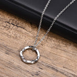 Load image into Gallery viewer, Vnox New Trendy Norse Viking Necklaces for Men, Stainless Steel Mobius Round Pendant Collar Male Gift Jewelry
