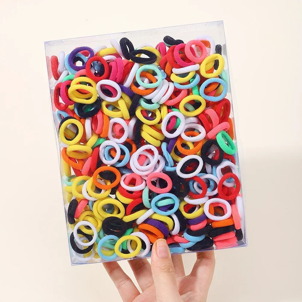 20/50/100pcs Baby Girls Colorful Small Elastic Hair Bands Children Ponytail Holder Kids Headband Rubber Band Hair Accessories