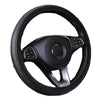 Breathable PU Leather Anti-Slip Universal Car Steering Wheel Cover, Interior Decoration Accessories