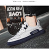 Men's Trend Casual Shoes Leather Shoes Black Sneakers Breathable Leisure Male Sneakers Non-slip Footwear Men Vulcanized Shoes