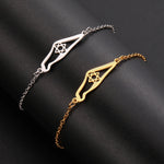 Load image into Gallery viewer, My Shape Israel Map Star Of David Bracelets for Women Stainless Steel Country Geography Hollow Map Judaism Jewish Jewelry Male
