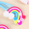 10PCS Cute Unicorn hairpins For Baby Girls Sweet Butterfly Hair Clips mermaid rainbow Hair Clips Barrettes Kids Hair Accessories