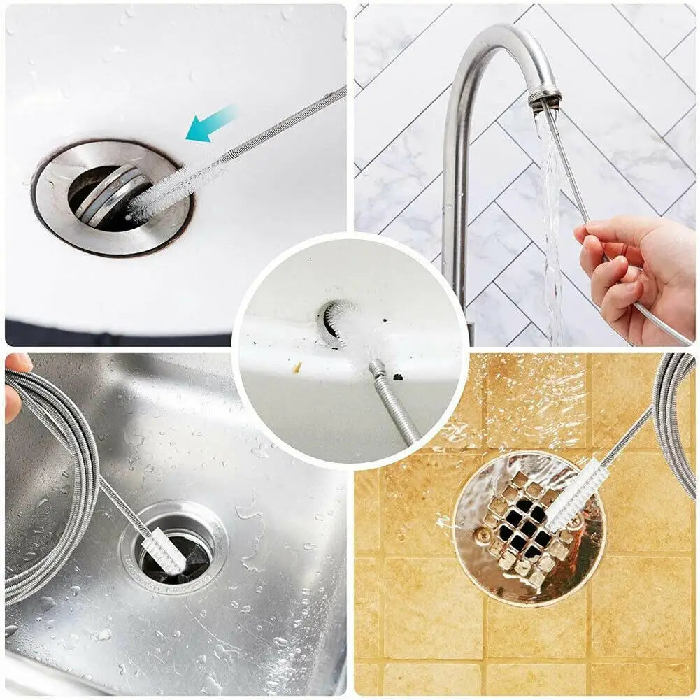 Car Drain Dredge Cleaning Scrub Brush Drain Hoses Drain Multifunctional Drainage Tool Auto Accessories Kitchen Supplies