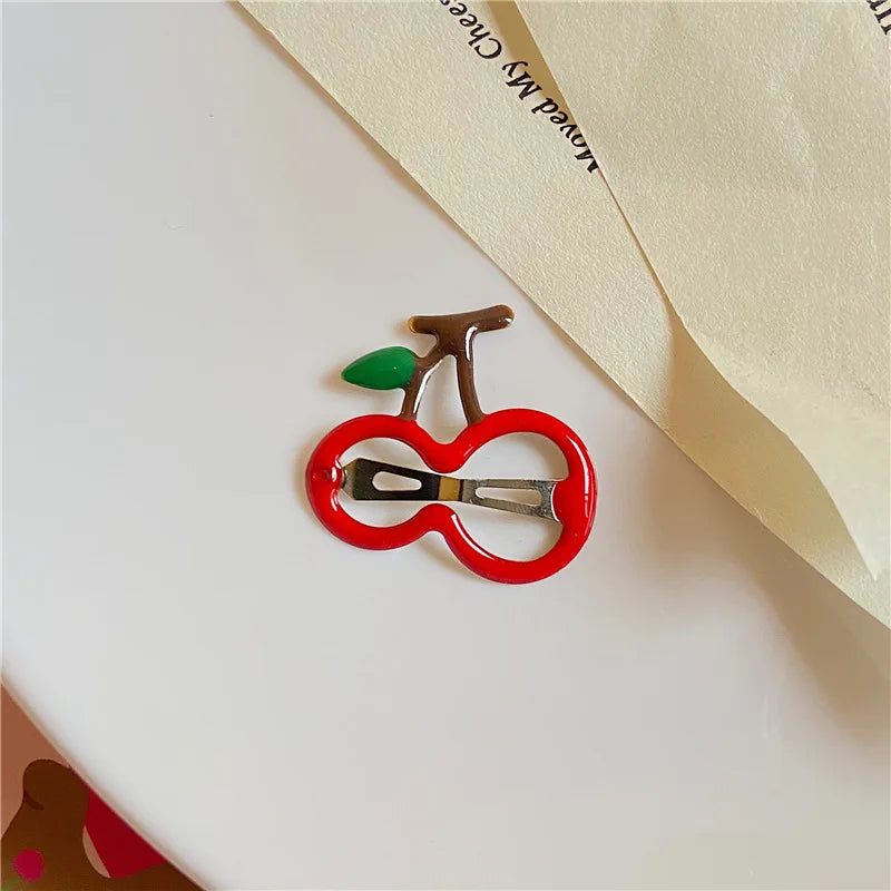 5PCS Children Sweetl Strawberry Banana BB Hair Claw Side Clips for Girls Kids Fruits Hairpin Headwear Ornament Hair Accessories