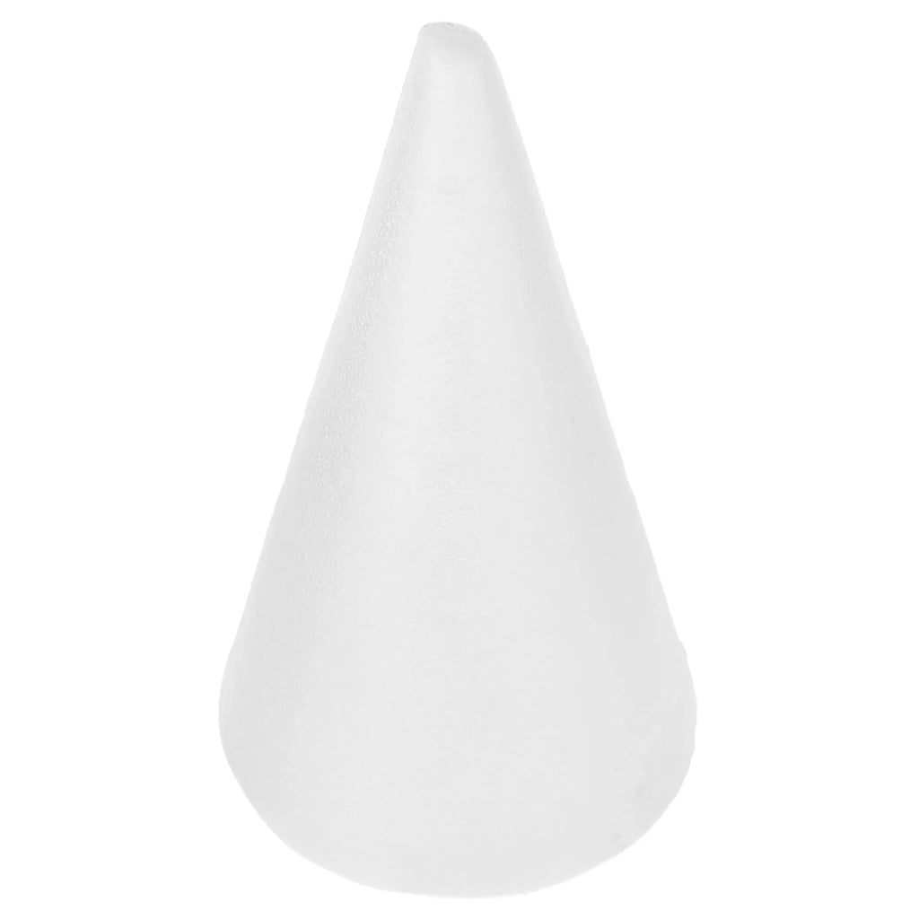 Handmade White Solid Cone Children DIY Craft Cone Accessories Home Cone for Christmas (345x195cm) ornament