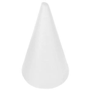 Handmade White Solid Cone Children DIY Craft Cone Accessories Home Cone for Christmas (345x195cm) ornament