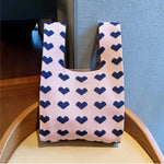 Load image into Gallery viewer, Large Capacity Small Bag Women's Knitted Portable Vest Tote Bag Going Out Portable Storage Bag Korean Version Knitted Hand Bag
