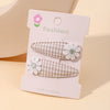 5/2/1/pcs Ins Daisy Flower Hair Clips Baby Girl Hairpins for Kids Lace White Barette Princess Hooks Infant Accessories Korean