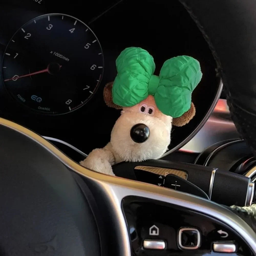 Cute Doll Puppy Car Bumper Decoration Plush Doll Decorations Inside The Car Creative Anime Accessories Inside The Car Dashboard