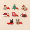 8pcs Christmas Hair Clip Set Girls Kids Christmas Decor Supplies New Year Party Decorations Baby Hair Accessories Wholesale Gift