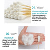 20pcs Women Beauty Makeup Cotton Swab Big Head Buds Make Up Wood Sticks Nose Ears Cleaning Health Care 20cm