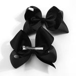 Load image into Gallery viewer, 2Pcs/lot 6''Solid Color Grosgrain Ribbon Bows Hair Clips For Cute Girls Large Handmade Hairpins Barrettes Kids Hair Accessories
