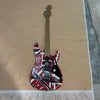 In stock, 6-chord relic style Fan Hailun electric guitar, red body, chrome plated accessories, available in multiple colors, fac