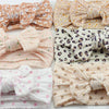 1PCS Knit Baby Bow Headbands Printed Bowknot Headband For Baby Girls Turban Elastic Hairband Kids Headwear Hair Accessories