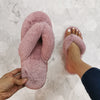 Plush Thick Velvet Woman Home Slippers Indoor Flip Flops Fur Slides Leisure Winter Autumn Slipper Female Comfort Footwear