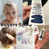 10Pcs/Lot Newborn Print Cotton Alloy Hair Bow Snap Clips Set Fabric Plaid Hairpins Girls Kids Headwear Baby Hair Accessories