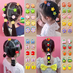 Load image into Gallery viewer, 10Pcs/Set New Cute Cartoon Headbands Girls Elastic Hair Bands Hair Accessories for Kids Scrunchies Headwear Ornaments Gift
