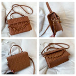 Load image into Gallery viewer, Square Plaid Small Handbags Crossbody Bags For Women, Chain Shoulder Bag For Travel
