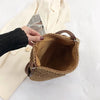 Straw Bags for Women Trend 2024 Casual Designer Solid Color Crossbody Bag Female Vacation Beach Shoulder Bag Sac De Luxe Femme