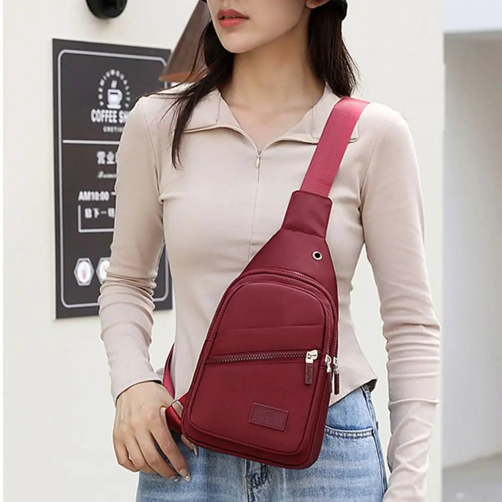 Women Chest Bag Pack Outdoor Travel Sport Shoulder Sling Backpack Fashion Korean-Style Cross Body Bags