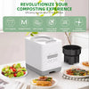 3.8L Electric Kitchen Composter, Smart Countertop Compost Bin Indoor/Outdoor, Odorless Electric Composter for Kitchen