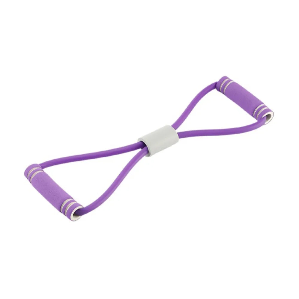 Gym 8 Word Elastic Band Chest Developer Rubber Expander Rope Sports Workout Resistance Bands Fitness Equipment Yoga Training