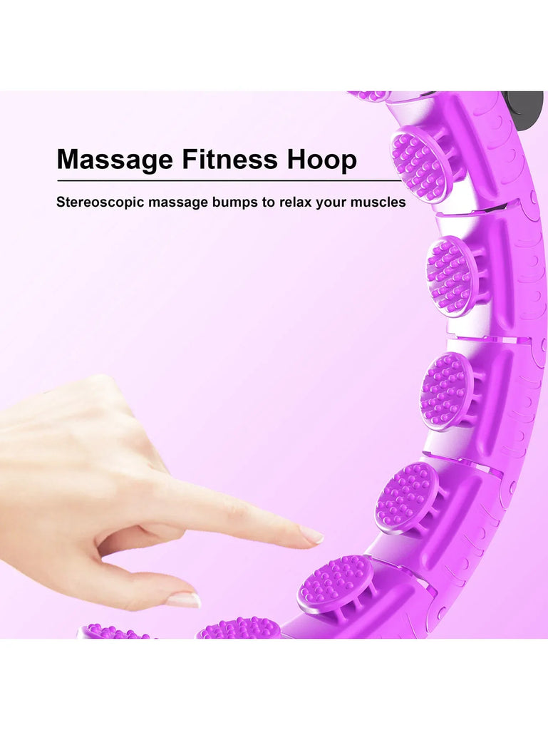 Weighted Massage Fitness Circle Hoops Weight Loss Detachable Links ,Exercise Weight Loss Sport Hoop