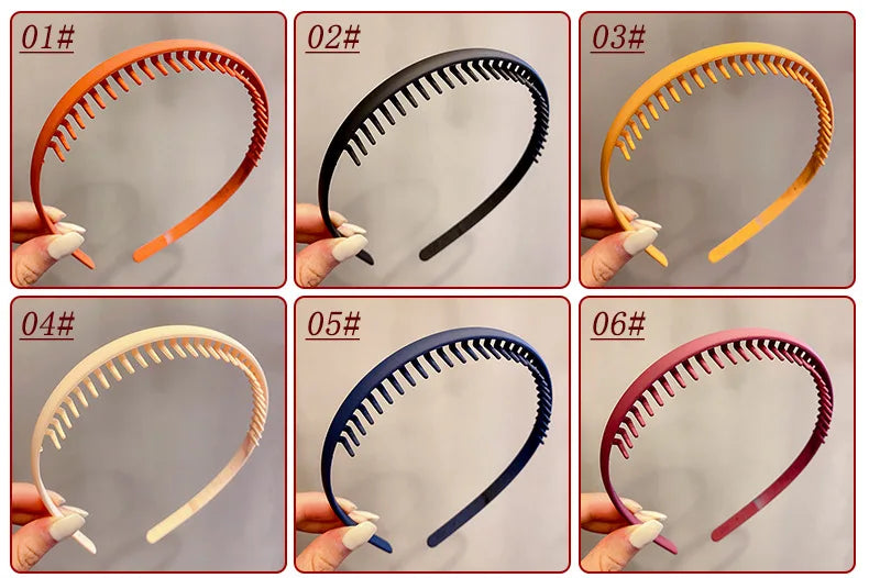 Korean Basic Head Band Girls Comb Hair Pin Frosted Hair Hoop Children Headwear Girls Kids Women Hair Accessories