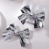 2Pcs Vintage Gold Sparkle Bow Hair Clips For Girls Cute Children Hairpins Handmade Barrettes Headwear Kids Hair Accessories