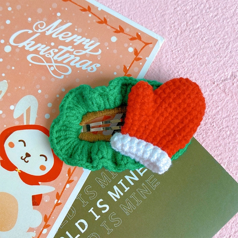 Knitted Woolen Baby Barrettes Cartoon Rabbit Little Girls Hairpins Puppy Cat Toddler Hair Clip Kids Grooming Hair Accessories