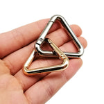 Load image into Gallery viewer, Triangle Ring Open Leather Bag Handbag Belt Strap Buckle Connector Key Findings Pendant Snap Clip Trigger Hook
