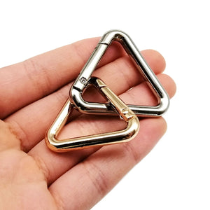 Triangle Ring Open Leather Bag Handbag Belt Strap Buckle Connector Key Findings Pendant Snap Clip Trigger Hook
