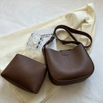 Load image into Gallery viewer, Fashion Women'S Bag Solid Color Pu Shoulder Bolsa Buckle Bucket Bag Korean High Capacity Tote Bag Inner Pouch Crossbody Bags
