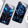 CASEKiTTY LED Light Up Case For iPhone 15 Pro Max 14 13 12 11 Plus Mini Glass Luminous Mecha Armour Lens Protector Back Cover