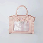 Load image into Gallery viewer, Chic New Designed Ruffles Hand Bag for Women 2024 Japanese Solid PU Ita Bag All Match French Elegant Handbag Bolsos Сумка
