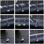 Load image into Gallery viewer, Korean The Snowflake Necklaces Female New Stainless Steel Necklace Simple Christmas Crystal Pendant Collarbone Chain Jewlery
