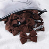5Pcs/Set Solid Hairpins for Baby Grosgrain Ribbon Bows Hair Clips Boutique Handmade Headwear Girls Baby Hair Accessories