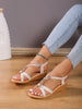 Sandals, Women's New Summer Bohemian Style Non-slip Wedge Casual All-in-one Platform Sandals Handmade Beaded, Womens Shoes