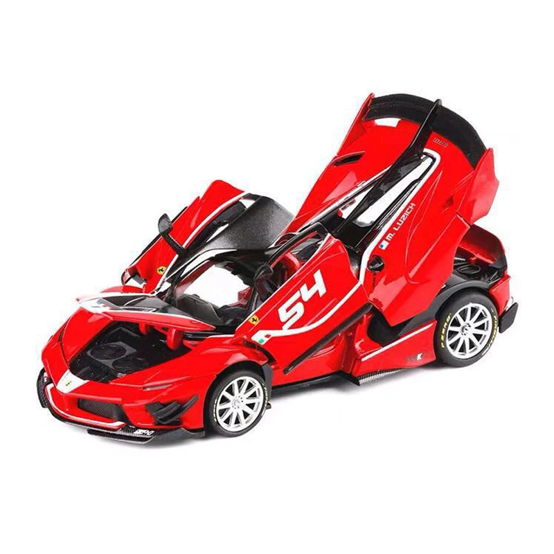 Bburago 1:32 Ferrari FXXK EVO Supercar Alloy Car Toy Car Metal Collection Model Car Sound and light Toys For Children