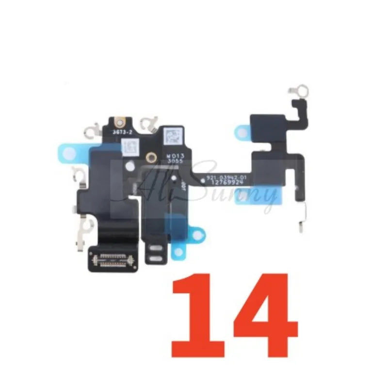 AliSunny Bluetooth WiFi Flex Cable for iPhone 14 13 Pro Max 14Plus Antenna Signal NFC Clip Repair Parts