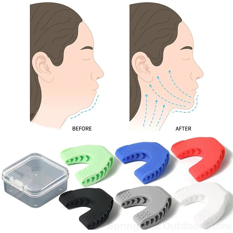 1pcs Jaw Exerciser Kit 3 Resistance Levels Silicone Jaw Exerciser Jaw Trainer, Shaper, Jaw Shark Toner for Men