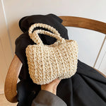 Load image into Gallery viewer, Handmade Woven Women's Bag 2024 New Fashion, Leisure and Popular Beach Bag Handbag, Exquisite Grass Woven Bag
