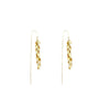 New Yerik Drop Earrings For Women Romantic Wheat Ear Shape Gold Color Long Tassel Ear Line Fashion Female Jewelry Ladies Gift