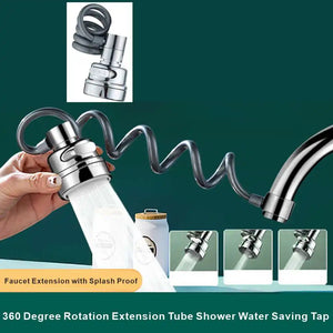 New 3 Modes Sink Faucet 360 Degree Rotation Filter Extension Tube Shower Water Saving Tap Universal Kitchen Gadgets Accessories