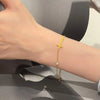 Simple Single Chain Bracelet for Women Fancy Cross Charm with Shiny CZ Fashion Versatile Female Hand Jewelry Wholesale