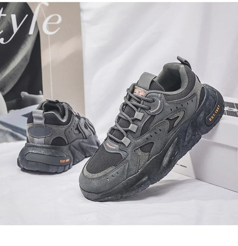 Men's Sneaker Outdoor Mesh Breathable Casual Shoes for Men Luxury Brand Sports Shoes Comfortable Platform Shoes Tenis Masculino